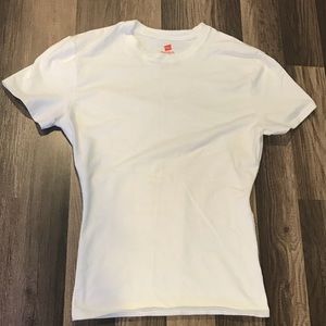 Men’s Power Slim Fitting White Tee